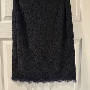 DVF Black Lace Skirt